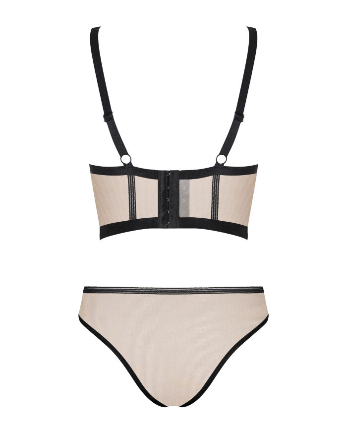 Комплект Obsessive Nudelia top &amp; panties L/XL