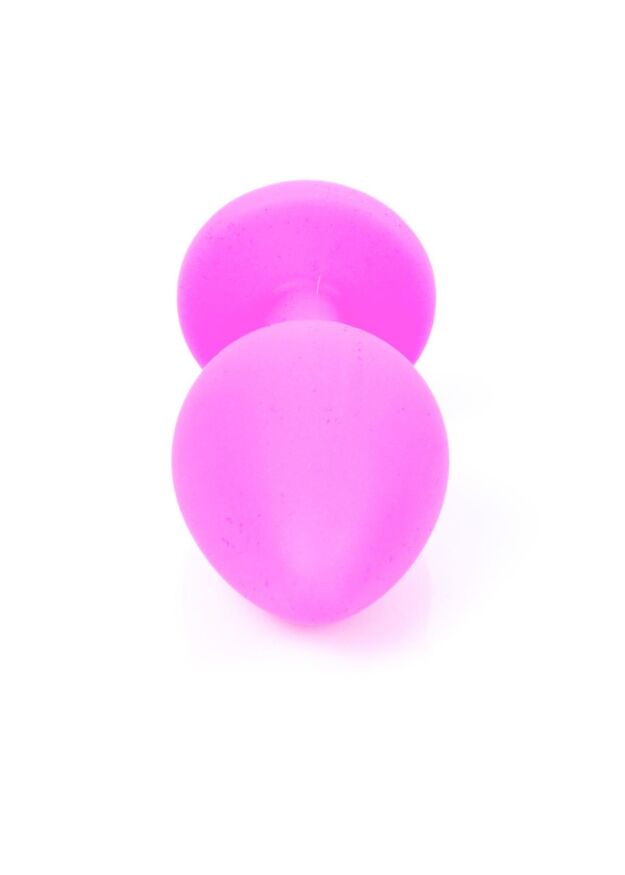 Анальна пробка - Jewellery Silicone Pink Plug M Light Blue
