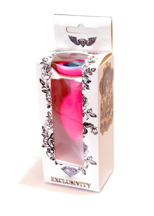 Анальна пробка - Jewellery Silicone Pink Plug M Light Blue