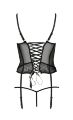 Корсет PERDITA CORSET black S/M - Passion
