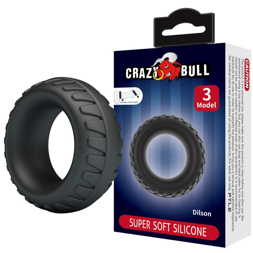 Эрекционное кольцо Crazy Bull №3 - Dilson super soft silicone, BI-210353