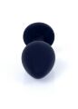 Анальна пробка - Jewellery Silicone Black Plug M Pink