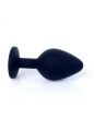 Анальна пробка - Jewellery Silicone Black Plug M Pink