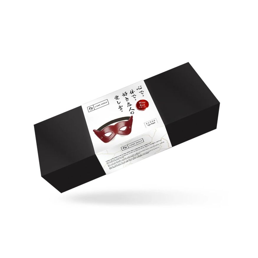Кожаная маска на глаза Liebe Seele Wine Red Eye Mask