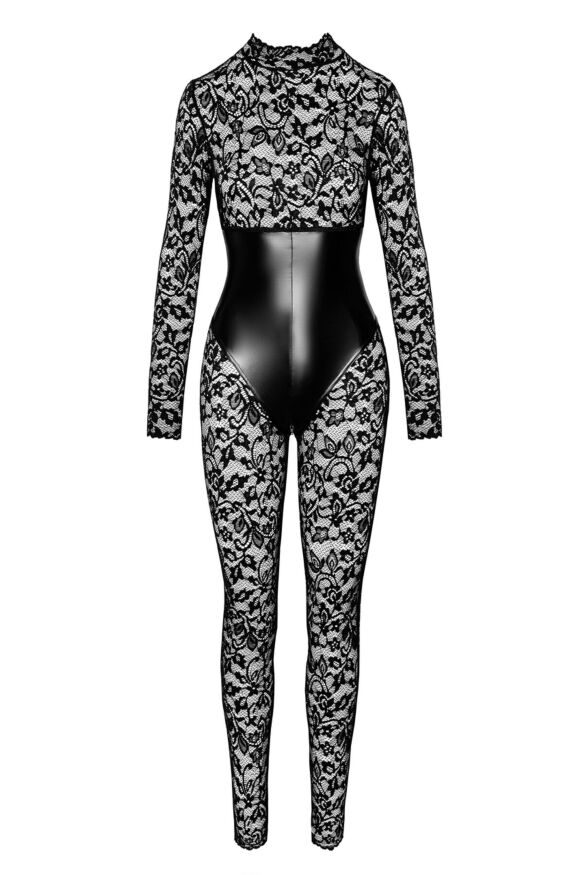 Комбінезон Noir Handmade F299 Enigma, 3XL, мереживо, довгий рукав, імітація корсета, доступ
