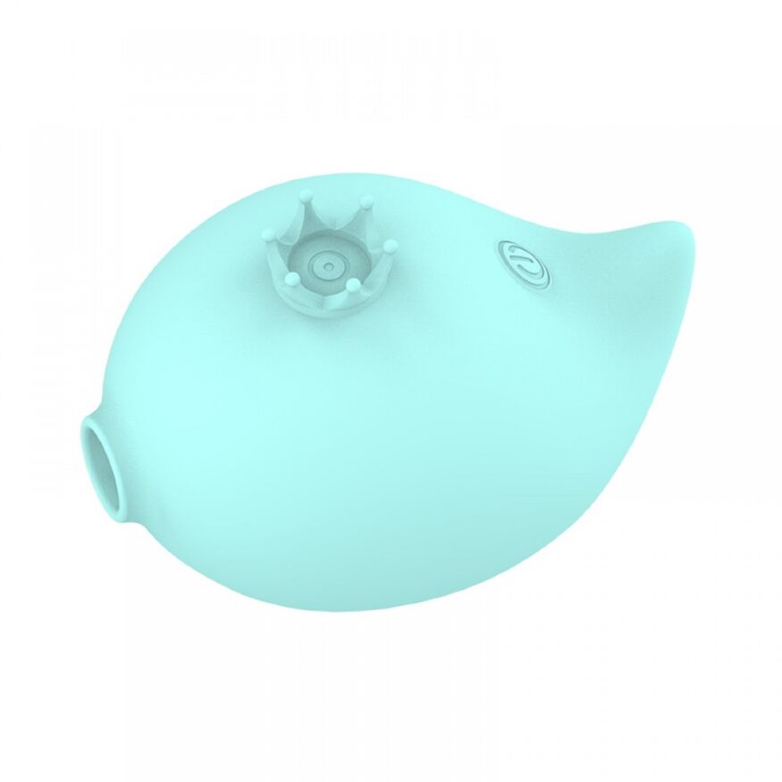 Вакуумний стимулятор клітора RACHEL Vibrating &amp; Sucking Fish USB 9 functions, Blue