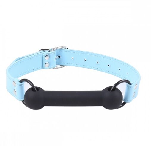 Кляп DS Fetish Mouth silicone gag blue