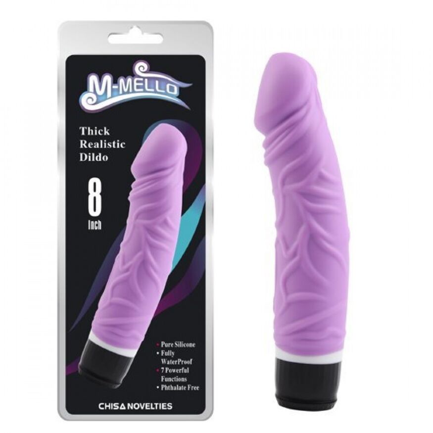 CH34621 Вибратор силиконовый Chisa m mello Thick Realistic Purple