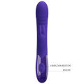 Вибратор кролик - Pretty Love Cerberus Licking Vibrator Blue
