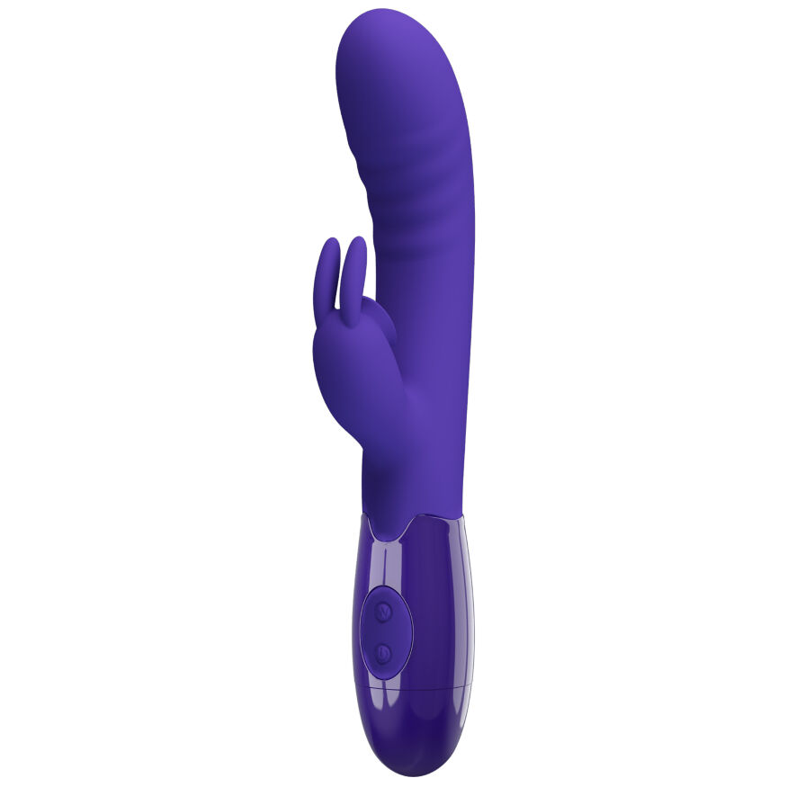 Вибратор кролик - Pretty Love Cerberus Licking Vibrator Blue