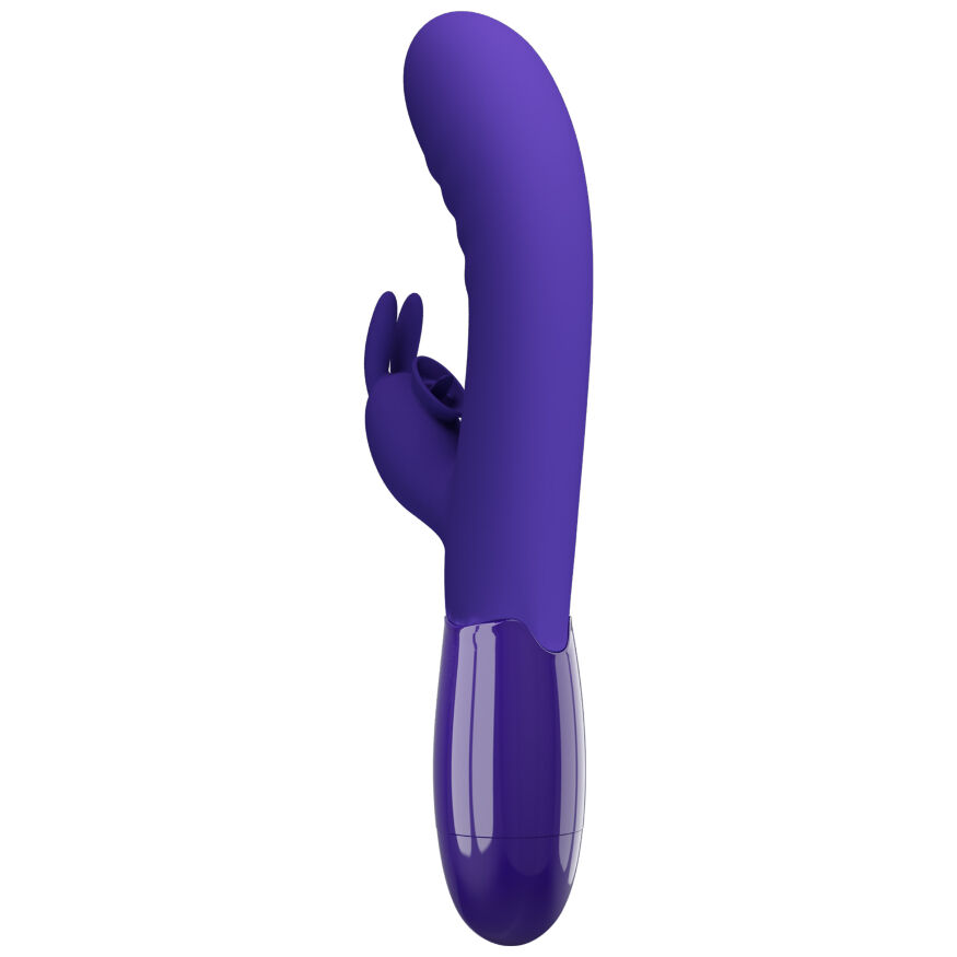 Вибратор кролик - Pretty Love Cerberus Licking Vibrator Blue