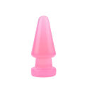 Большая анальная пробка Chisa Hi-Rubber Anal Delight Plug Pink