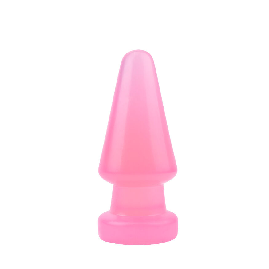Большая анальная пробка Chisa Hi-Rubber Anal Delight Plug Pink