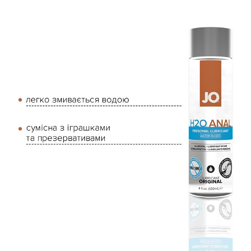 Комплект System JO GWP - H2O Anal Original Lubricant 120 мл + Misting Toy Cleaner 120 мл