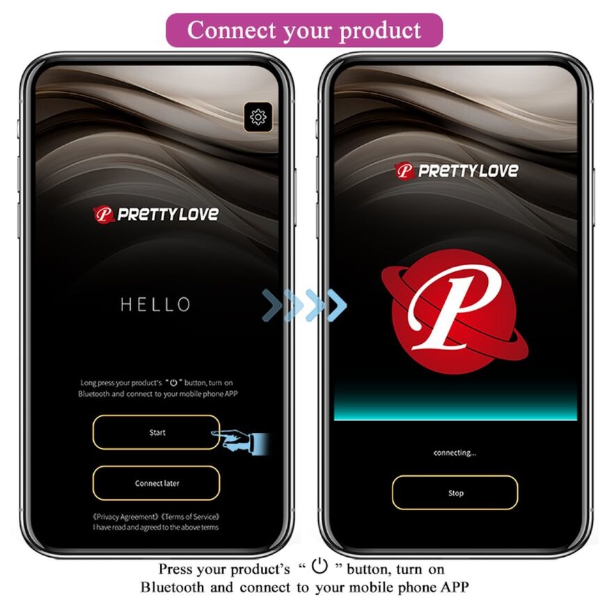 Вібромасажер серії G-Spot APP від Pretty Love -  Baird, BI-014992HP