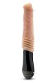 Вибратор Blush Dr Skin Dr Knight с ротацией и фрикциями, бежевый