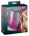 Набір з трьох анальних пробок класичної форми Anal Training Set Lila