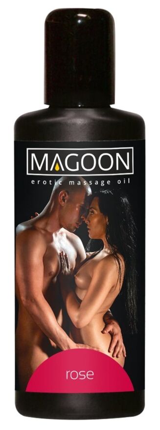 Эротическое массажное масло Magoon Rose с ароматом розы, 100 мл