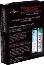 Подарочный набор Sensuva Lips &amp; Nips Pleasure Kit - Chocolate Peppermint 2 x 4г