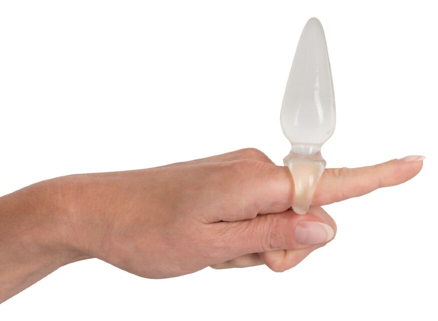 Анальный стимулятор-пробка с кольцом, одевающимся на палец Finger Plug
