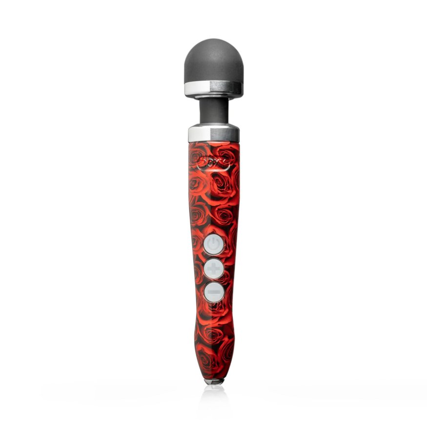 Вибромассажер DOXY Die Cast 3R ROSE PATTERN, очень мощный, металлический корпус