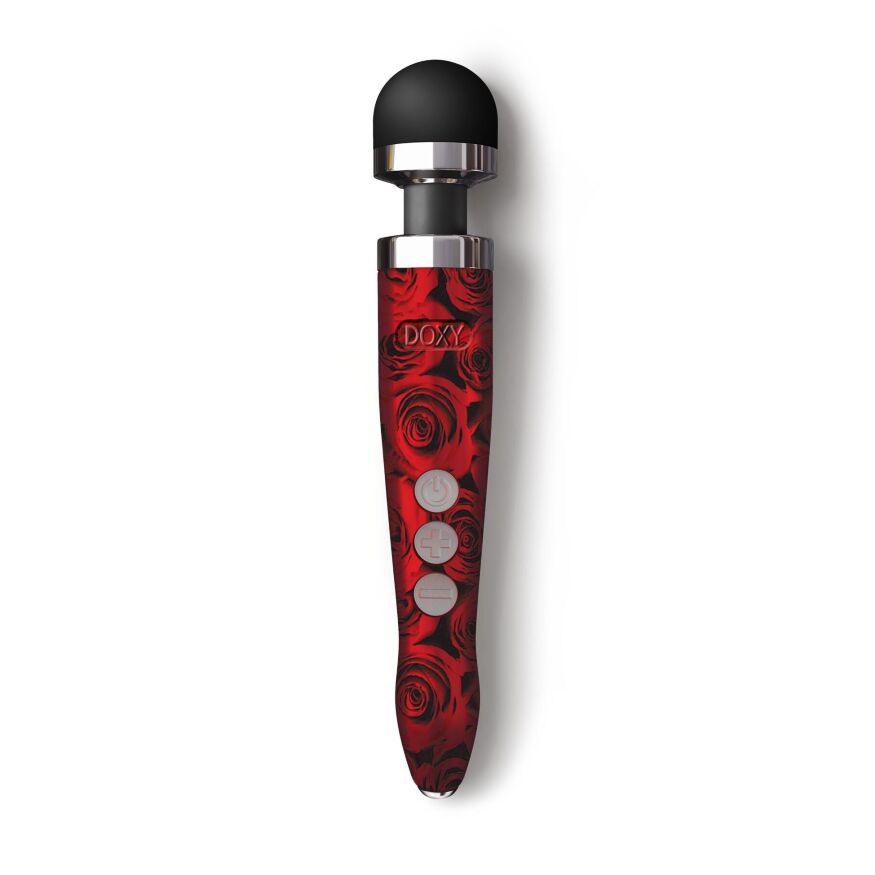 Вибромассажер DOXY Die Cast 3R ROSE PATTERN, очень мощный, металлический корпус