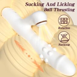 Вибратор - Silicone Vibrator 3 rotation, 7 licking functions