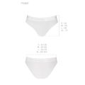 Трусики с прозрачной вставкой PS006 PANTIES white L - Passion