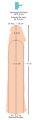 Удлиняющая насадка на пенис телесного цвета Silicone Extension Flesh