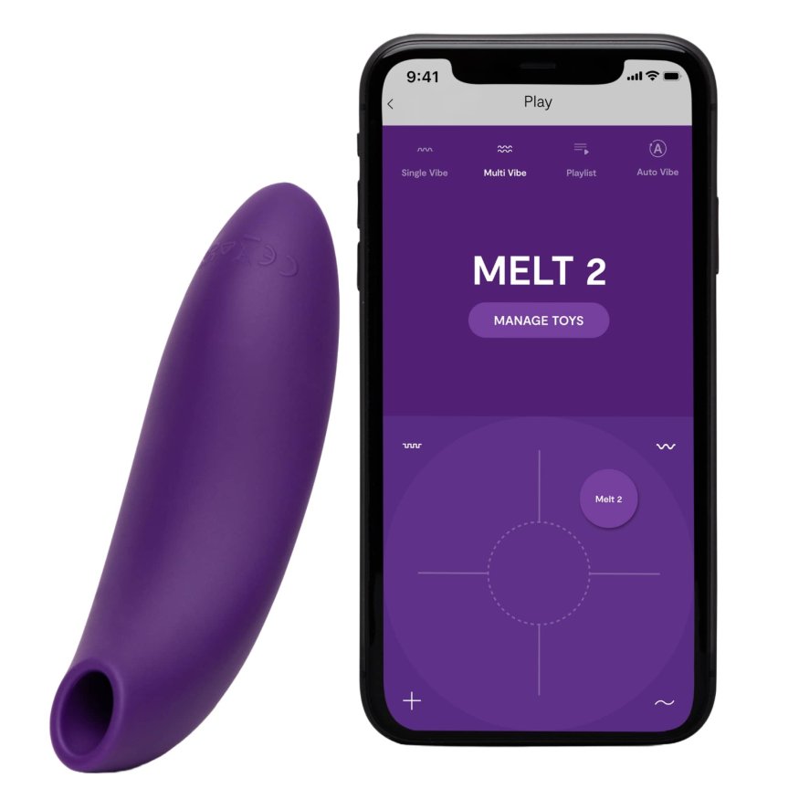 Клиторальный вакуумный смарт-стимулятор We-Vibe Melt 2 фиолетовый