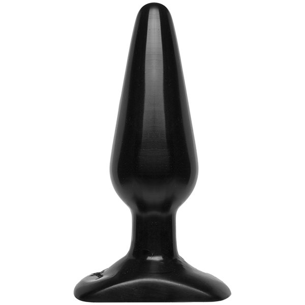 Анальна пробка Doc Johnson Smooth Classic Medium - Black, макс. діаметр 3,8 см
