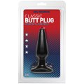Анальна пробка Doc Johnson Smooth Classic Medium - Black, макс. діаметр 3,8 см