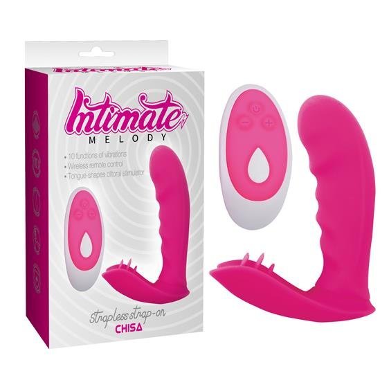 Компактний вібратор для точки "G"  Intimate Melody Strapless Strap On