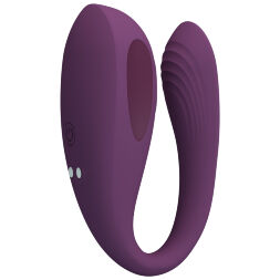Вібростимулятор смарт 2в1 у формі літери С - Pretty Love Aari Stimulator Purple