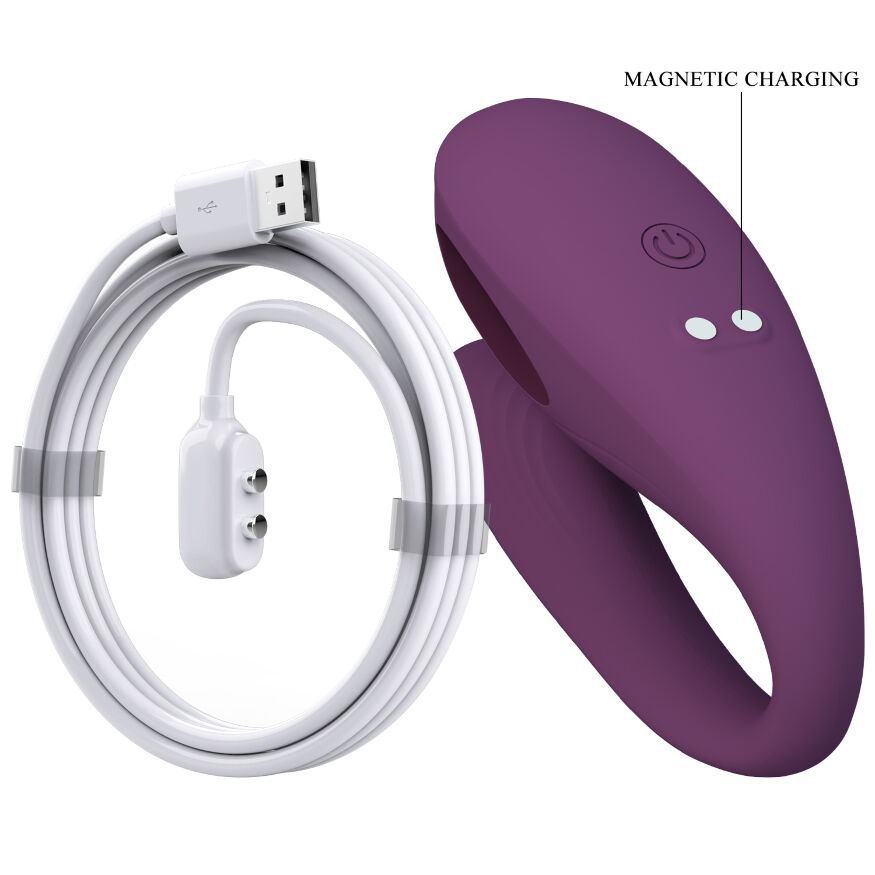 Вібростимулятор смарт 2в1 у формі літери С - Pretty Love Aari Stimulator Purple