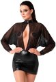 Сукня Noir Handmade F348 Powerwetlook and tulle dress - 4XL