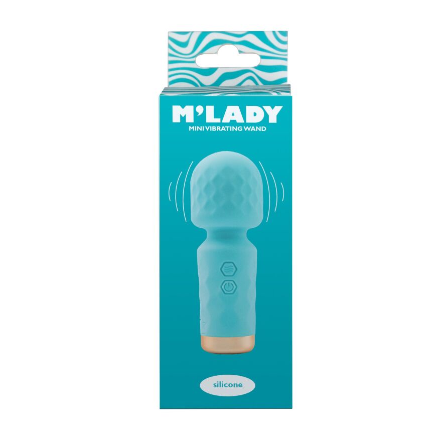 Вибромассажер M’Lady Mini Vibrating Wand Teal