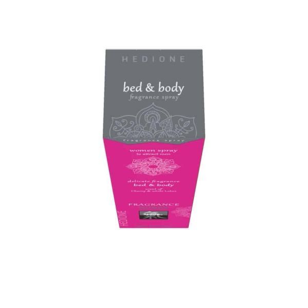 Спрей для тела и постели с феромонами и афродизиаками HOT Fragrance Вишня и белый лотос, 100 мл