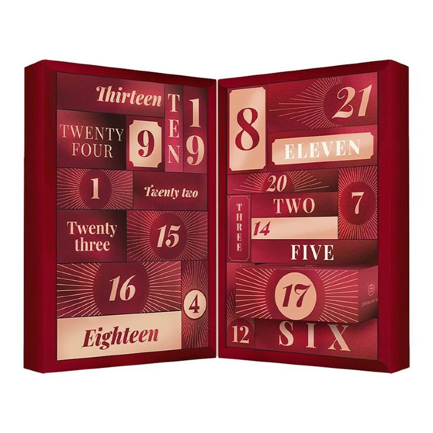 Адвент-календар Dream Toys Pleasure Box, красный, 24 предмета