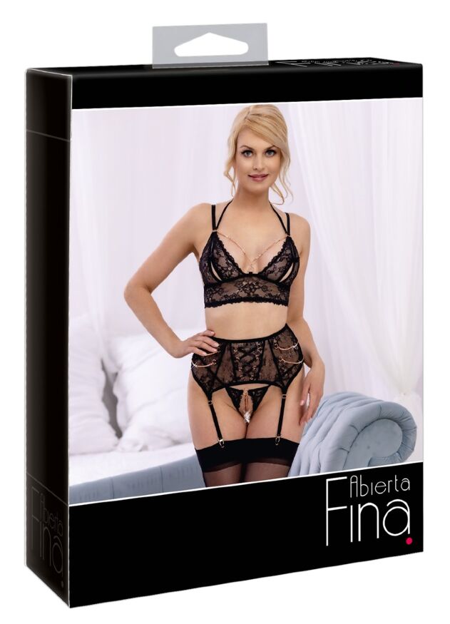 Комплект белья Bra Suspender Set M
