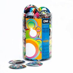 Набір презервативів ONE Classic Select Artist Collection, 100 шт, з змазкою, упаковка-тубус