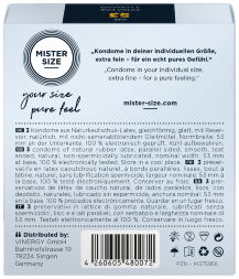 Презервативы Mister Size 53 mm (3 шт)