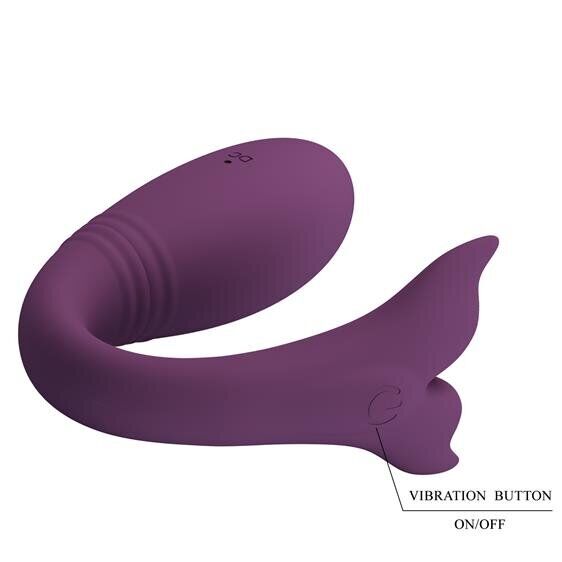 Вібратор парний - Pretty Love Jayleen Stimulator Dark Purple (App)