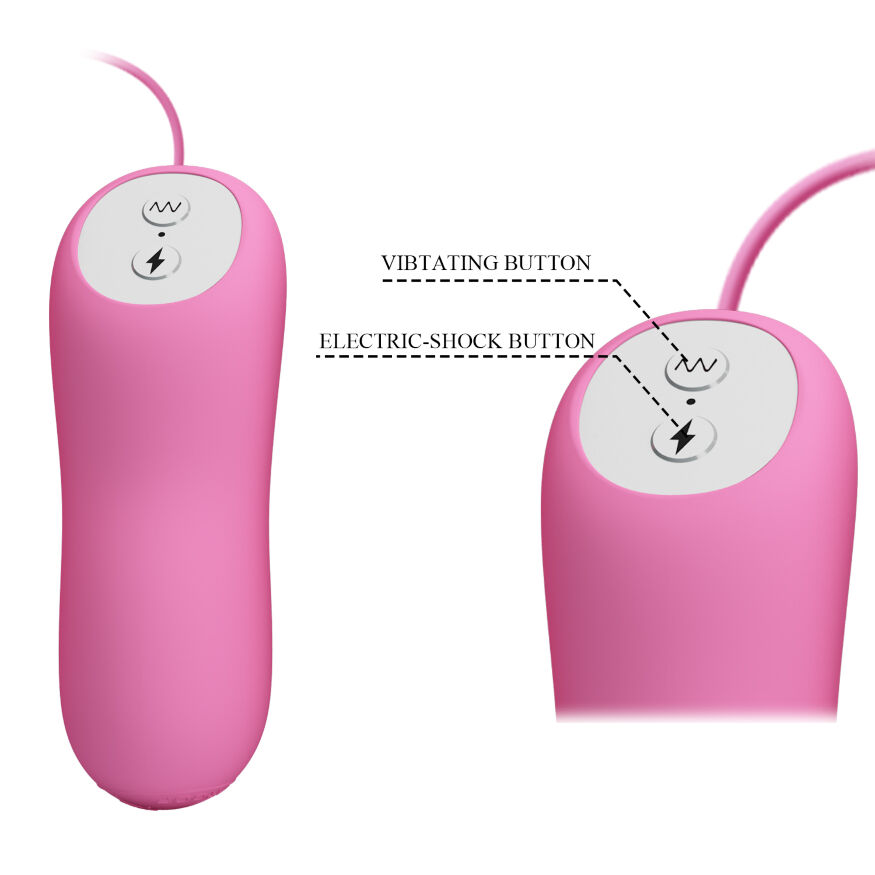 Віброяйце з затискачами для сосків - Pretty Love Electric Shock &amp; Vibro-Bullets Pink