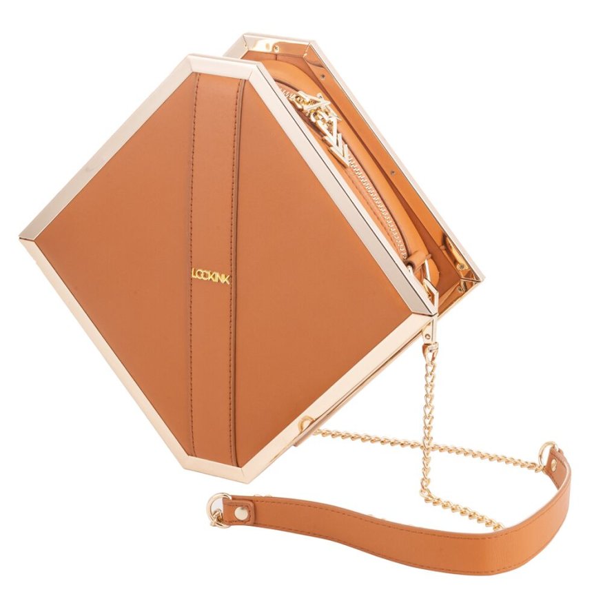 Сумка - набір БДСМ LOCKINK Mysterious Square Kink Bag - Brown