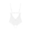 Эротическое полупрозрачное боди Obsessive Heavenlly crotchless teddy M/L (мятая упаковка!!!)