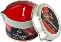 Массажная свеча низкотемпературная - Vibratissimo Burning Red, 50 мл