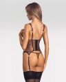 Корсет Obsessive Soranna cupless corset &amp; crotchless thong S/M