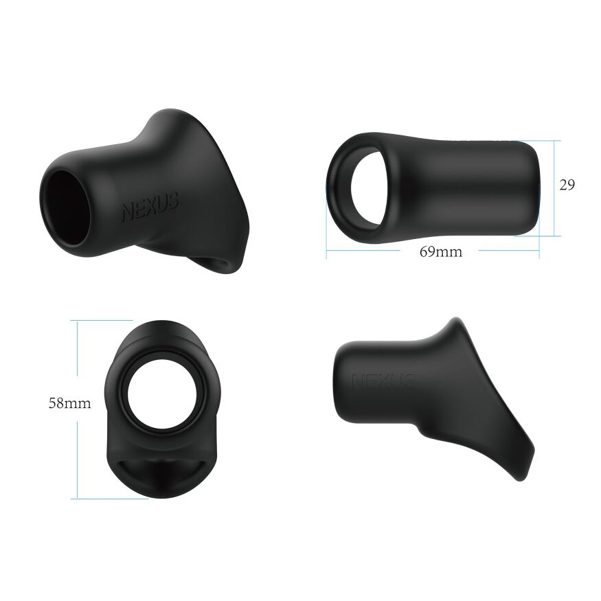 Эрекционное кольцо Nexus Rise Cock and Ball Sling, для члена и яичек, очень широкое