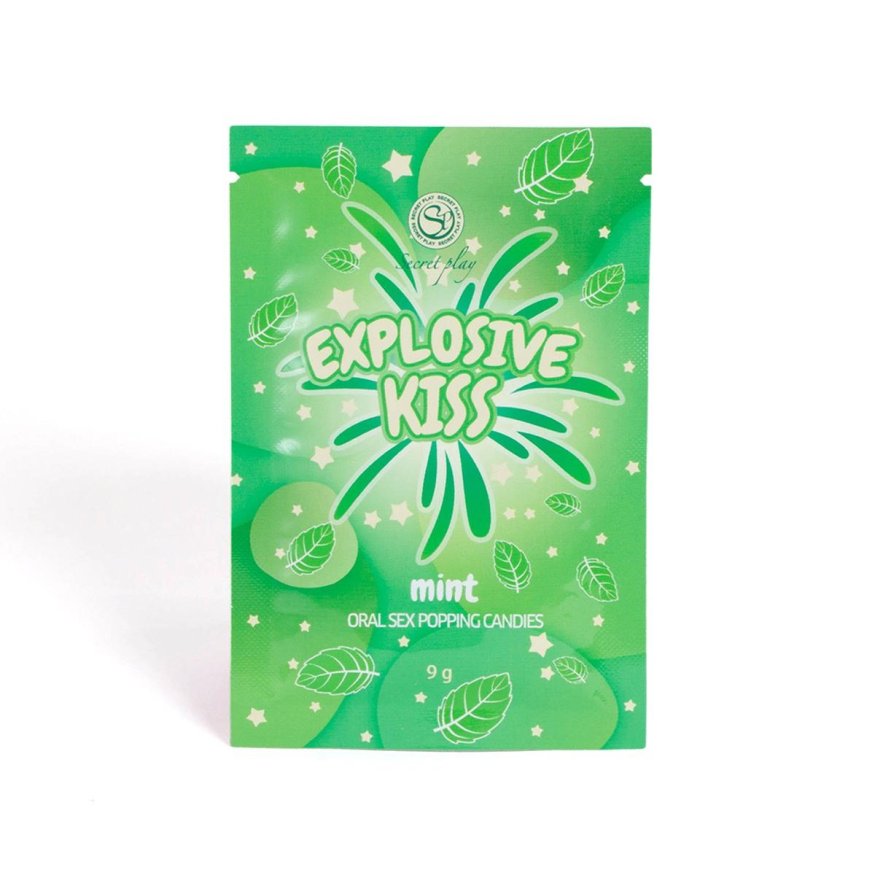 Стріляючі цукерки для орального сексу Secret Play Explosive Kiss Mint, 9 г